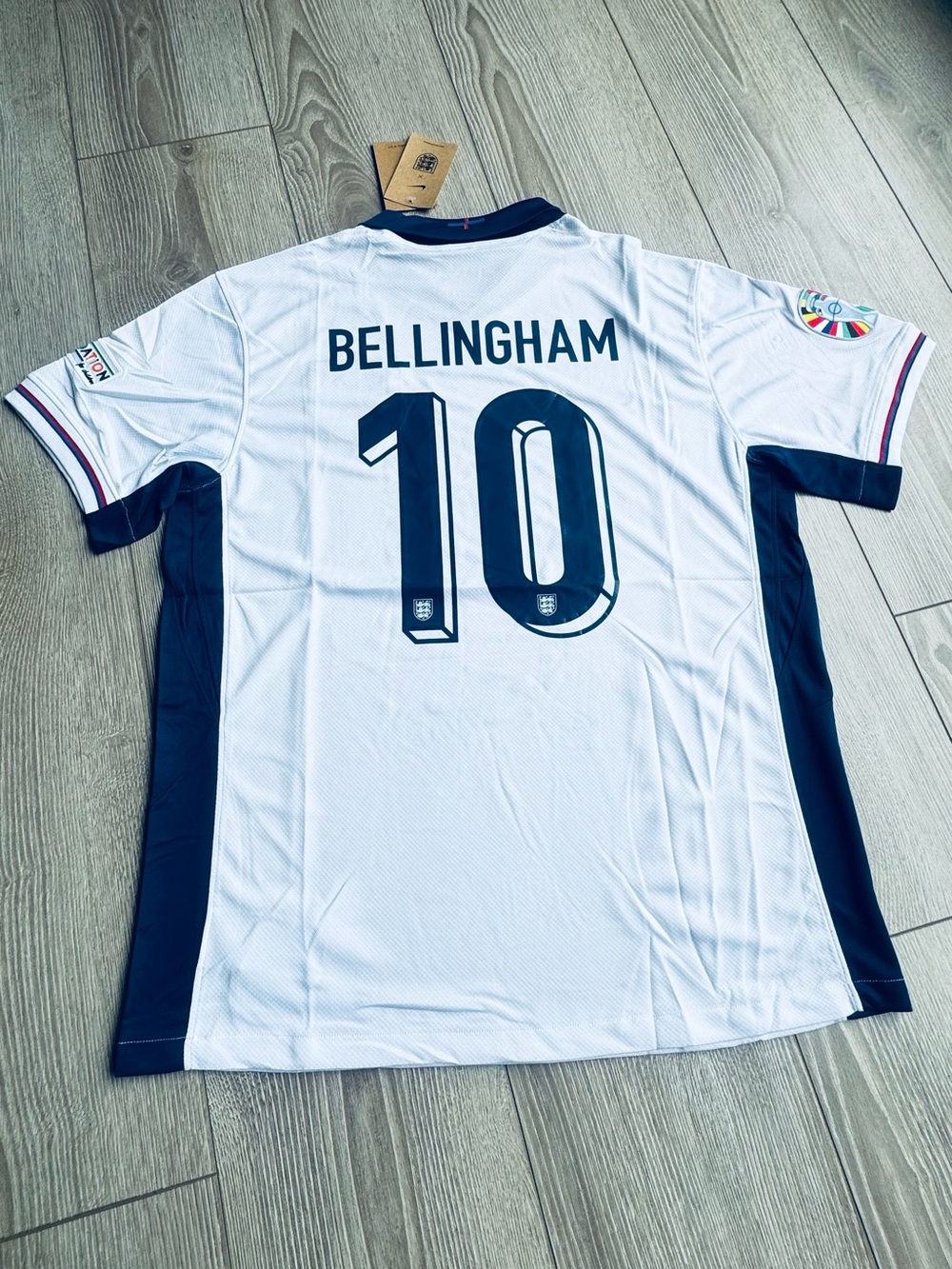 England Bellingham #10 Soccer Jersey White Adult Size 2XL New With Tags - Picture 2 of 2